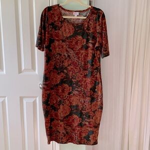 Midi Julia Dress by Lularoe floral, sheath dress, lightweight